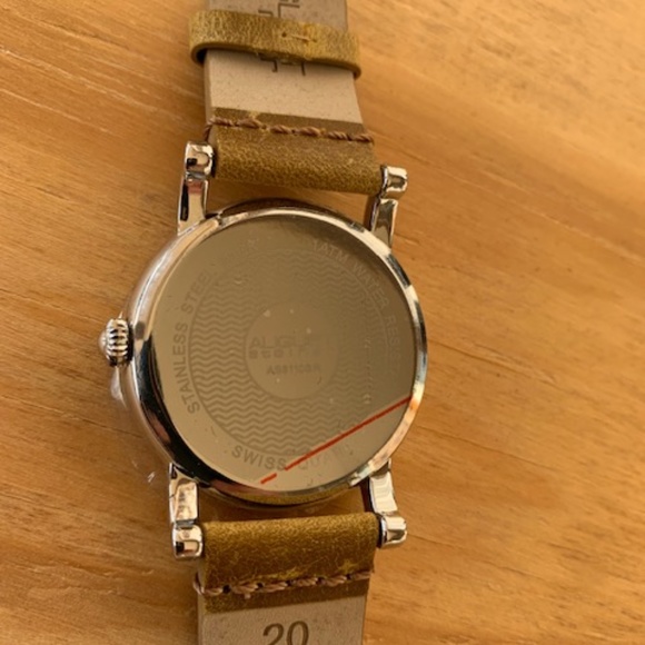 August Steiner Champagne Dial Brown Leather Ladies Watc - Picture 9 of 13